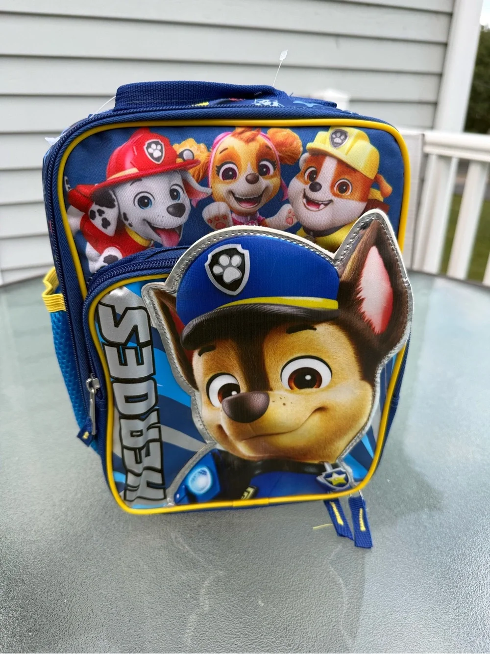 Paw Patrol Blue and Yellow Kids Lunch Backpack